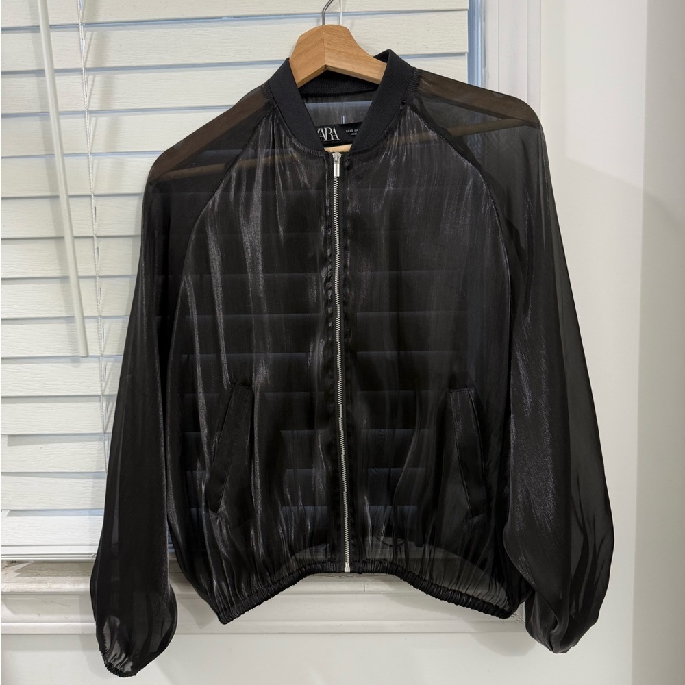 Zara Charcoal Textured Jacket